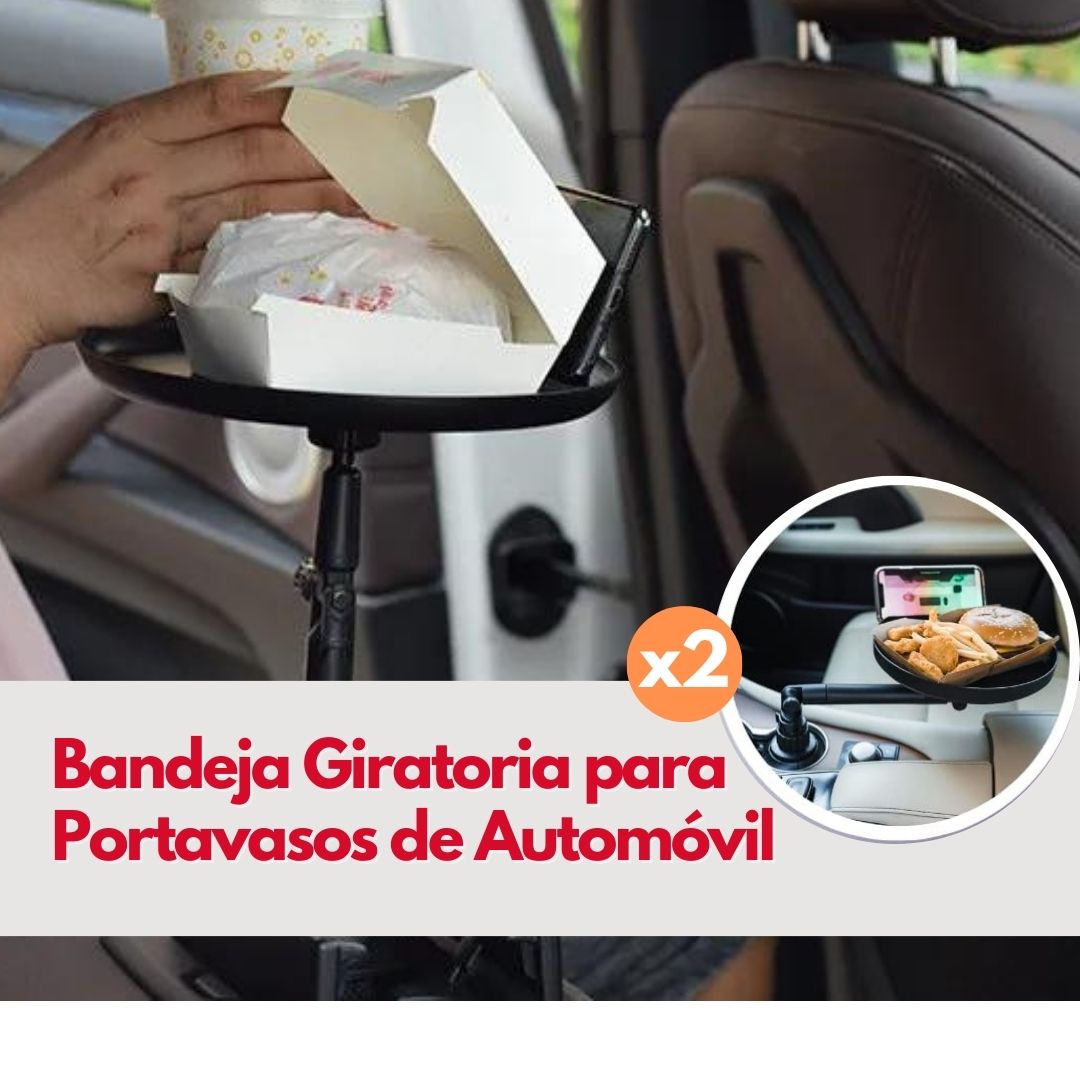 Bandeja Giratoria para Portavasos de Automóvil