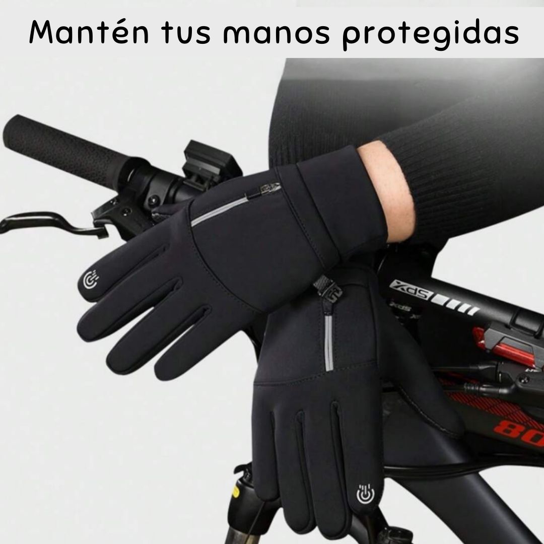 Guantes térmicos impermeables con táctil para celular