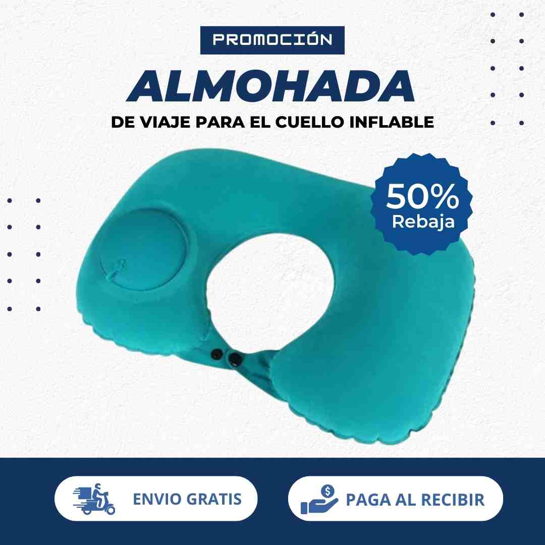 Almohada de Viaje para el Cuello Inflable