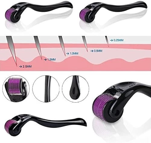 Derma roller para el crecimiento del cabello