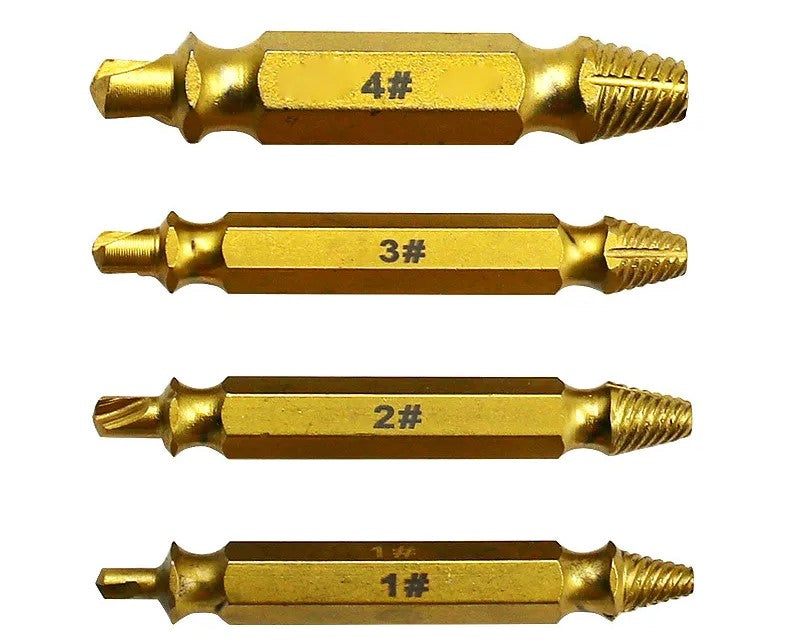 Kit de Brocas de Doble Punta extractoras de tornillos
