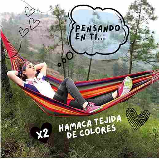 Hamaca Tejida de Colores Combo X 2 unidades