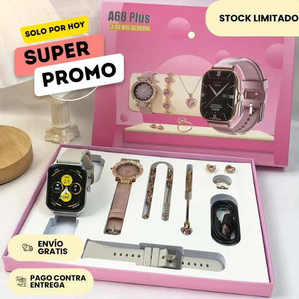 A68 Plus Kit de relojes de Dama