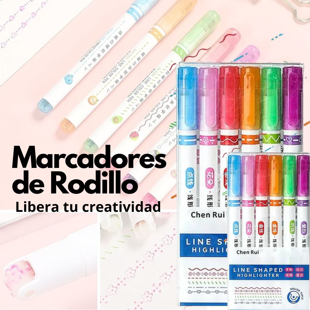 Marcadores de rodillos decorativos