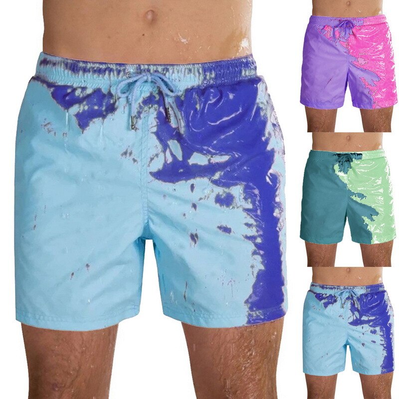 Pantalonetas que cambian de color con la temperatura del agua .