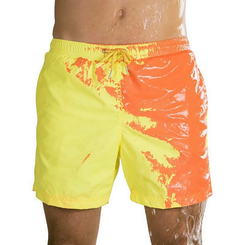 Pantalonetas que cambian de color con la temperatura del agua .