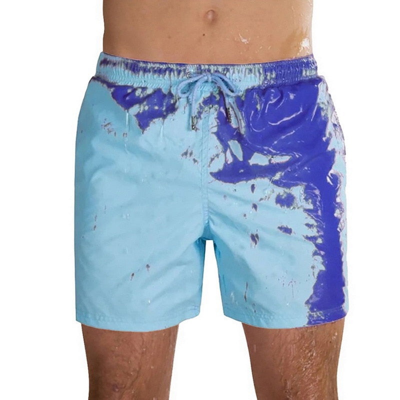 Pantalonetas que cambian de color con la temperatura del agua .