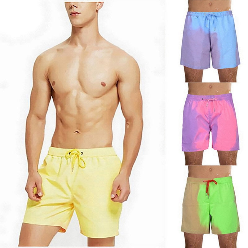 Pantalonetas que cambian de color con la temperatura del agua .