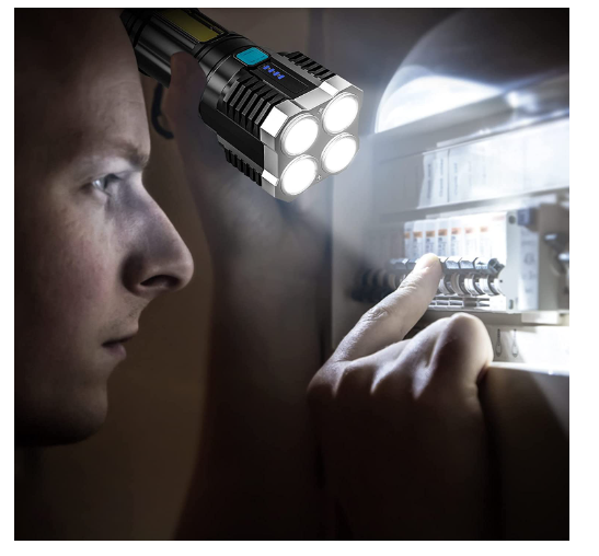Linterna Led de 4 Nucleos Potente Smart Light TM