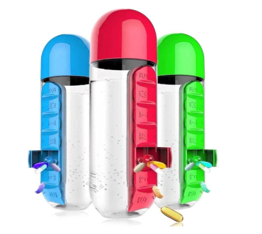 PASTILLERO SEMANAL CON RECIPIENTE REMOVIBLE