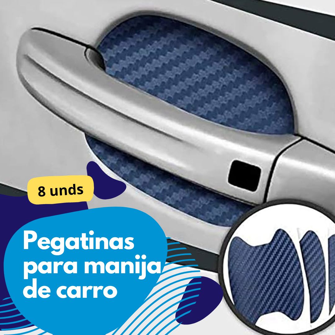 Pegatinas de fibra de Carbono para manijas de carro