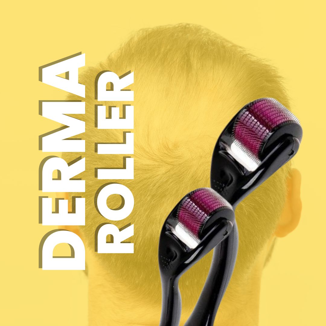 Derma roller para el crecimiento del cabello