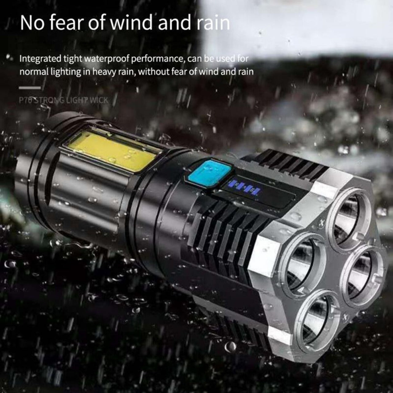 Linterna Led de 4 Nucleos Potente Smart Light TM