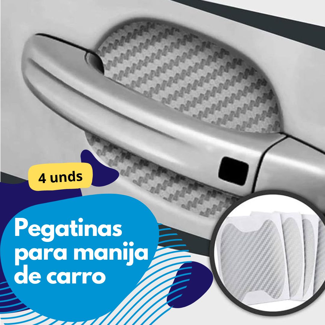 Pegatinas de fibra de Carbono para manijas de carro