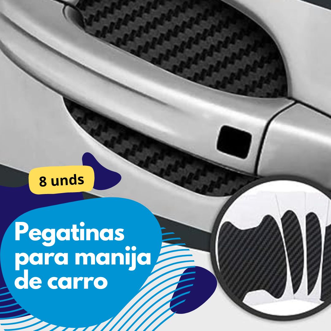 Pegatinas de fibra de Carbono para manijas de carro