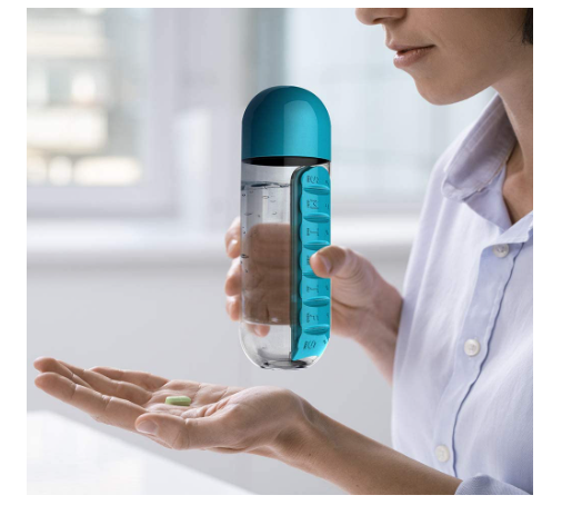 PASTILLERO SEMANAL CON RECIPIENTE REMOVIBLE