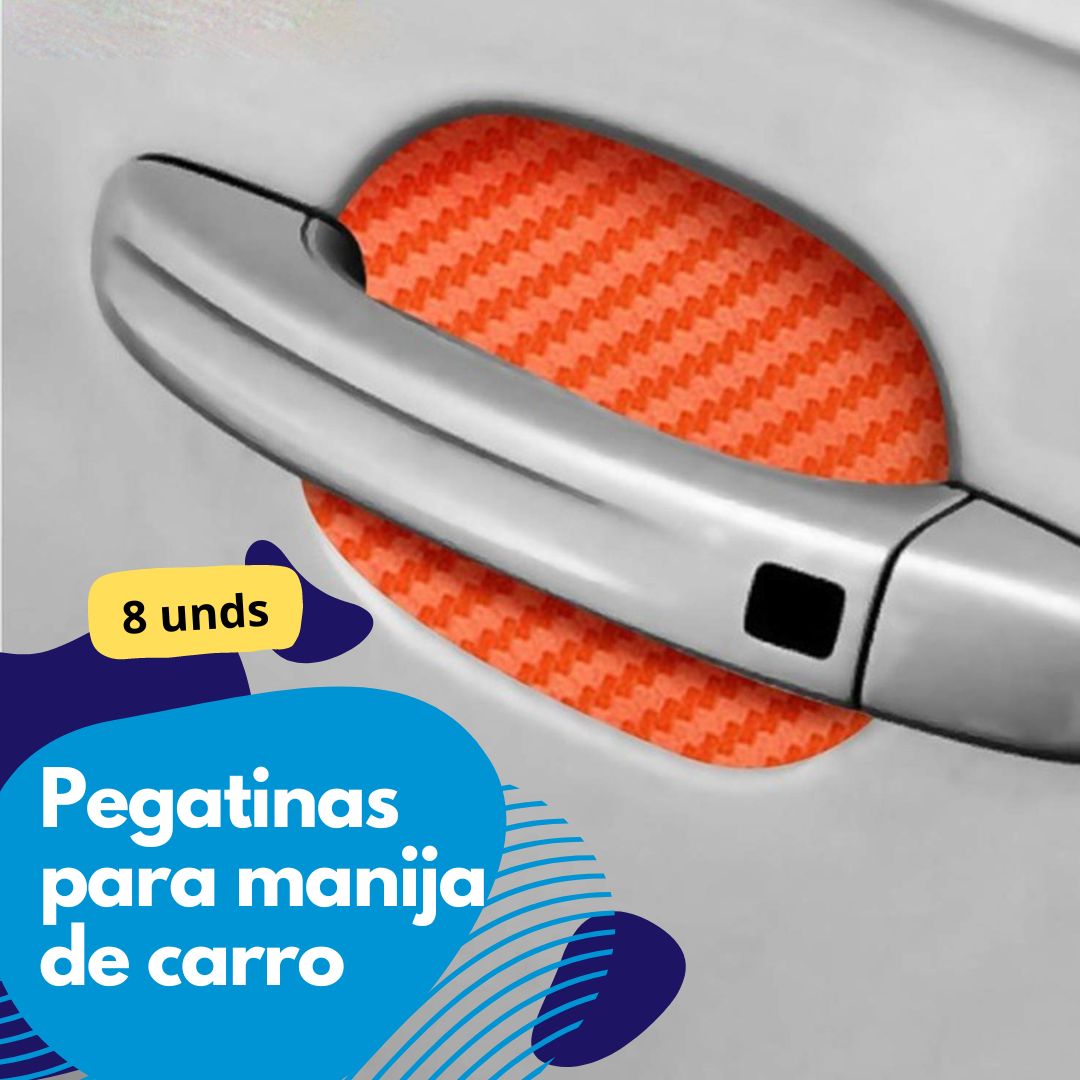 Pegatinas de fibra de Carbono para manijas de carro
