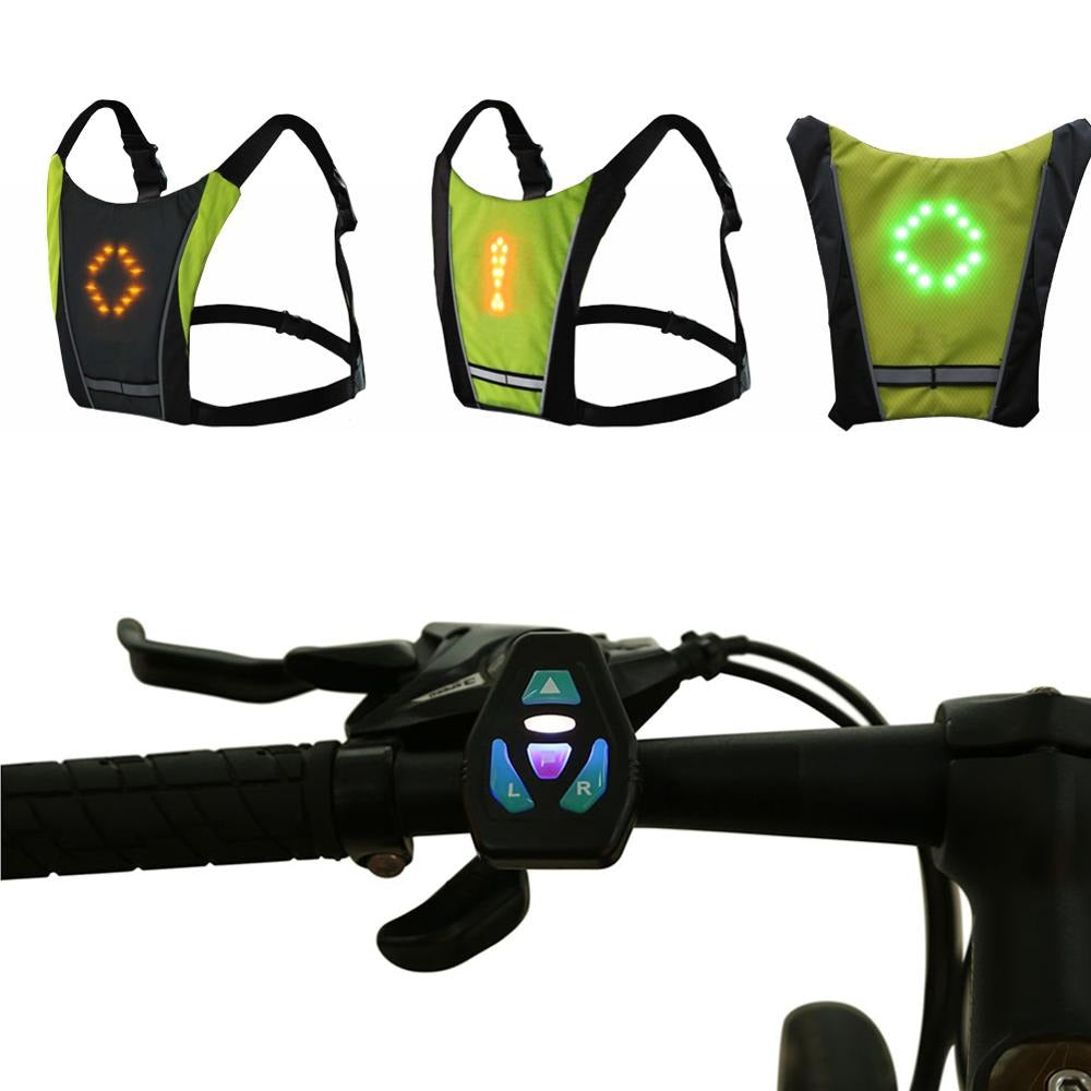 Chaleco para ciclismo con control remoto