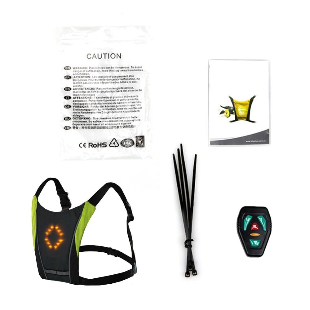 Chaleco para ciclismo con control remoto