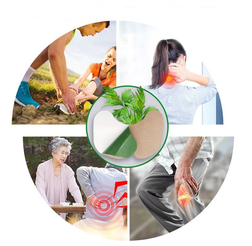 Potente Parche Herbal Caliente Para Aliviar El Dolor De Las Rodillas x 12 Unidades