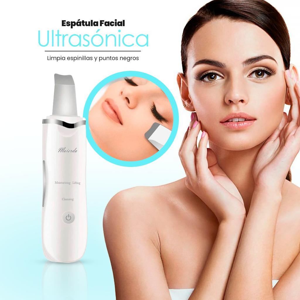 Limpiador Facial Ultrasónico Elimina Piel Muerta y Espinillas