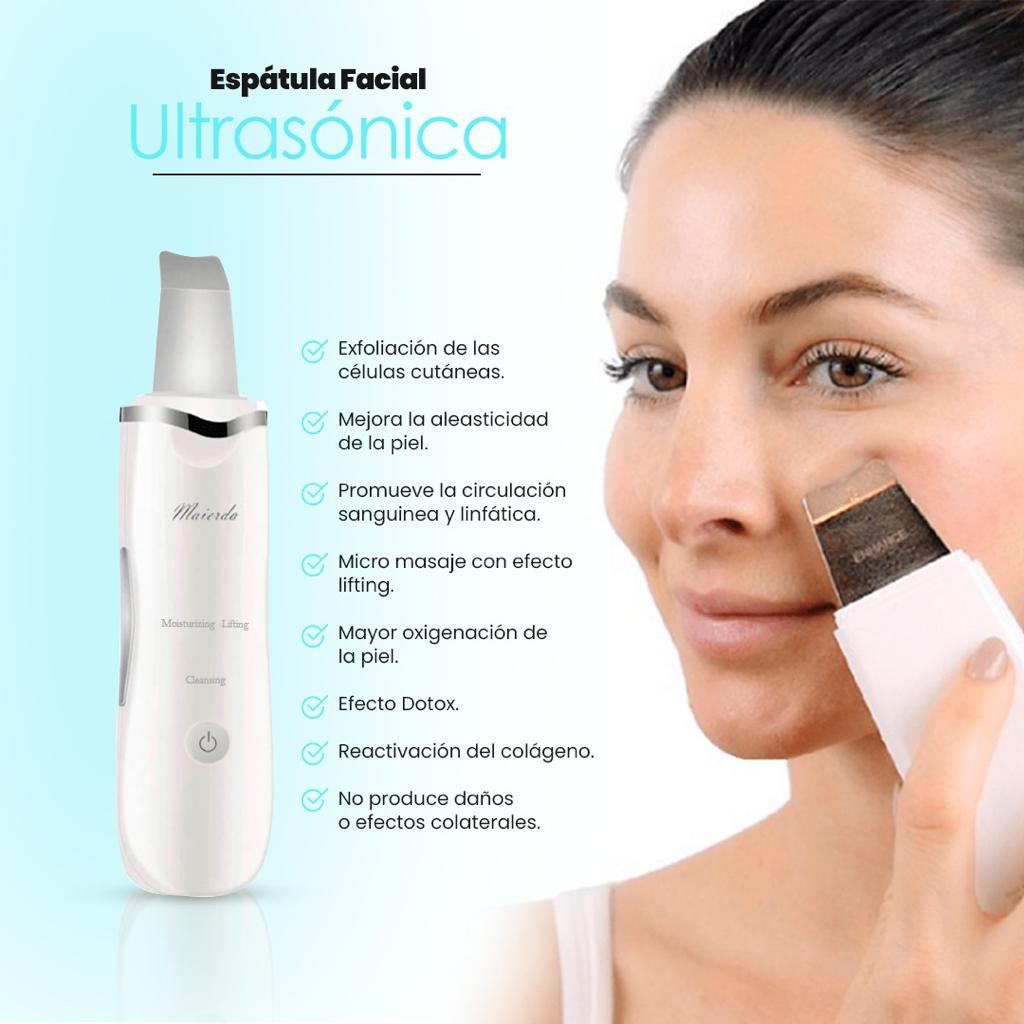 Limpiador Facial Ultrasónico Elimina Piel Muerta y Espinillas