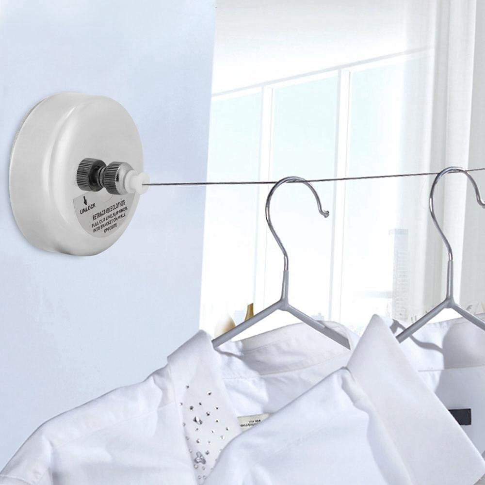 Novedoso Tendero Retráctil Para Ropa en acero inoxidable - Exterior-Interior