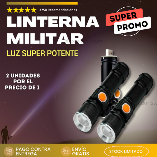 Linterna Militar larga distancia SUPER PROMOCION x 2 UNIDADES