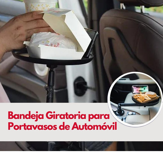 Bandeja Giratoria para Portavasos de Automóvil