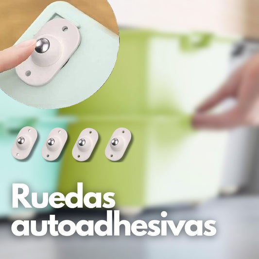 Ruedas giratorias autoadhesivas