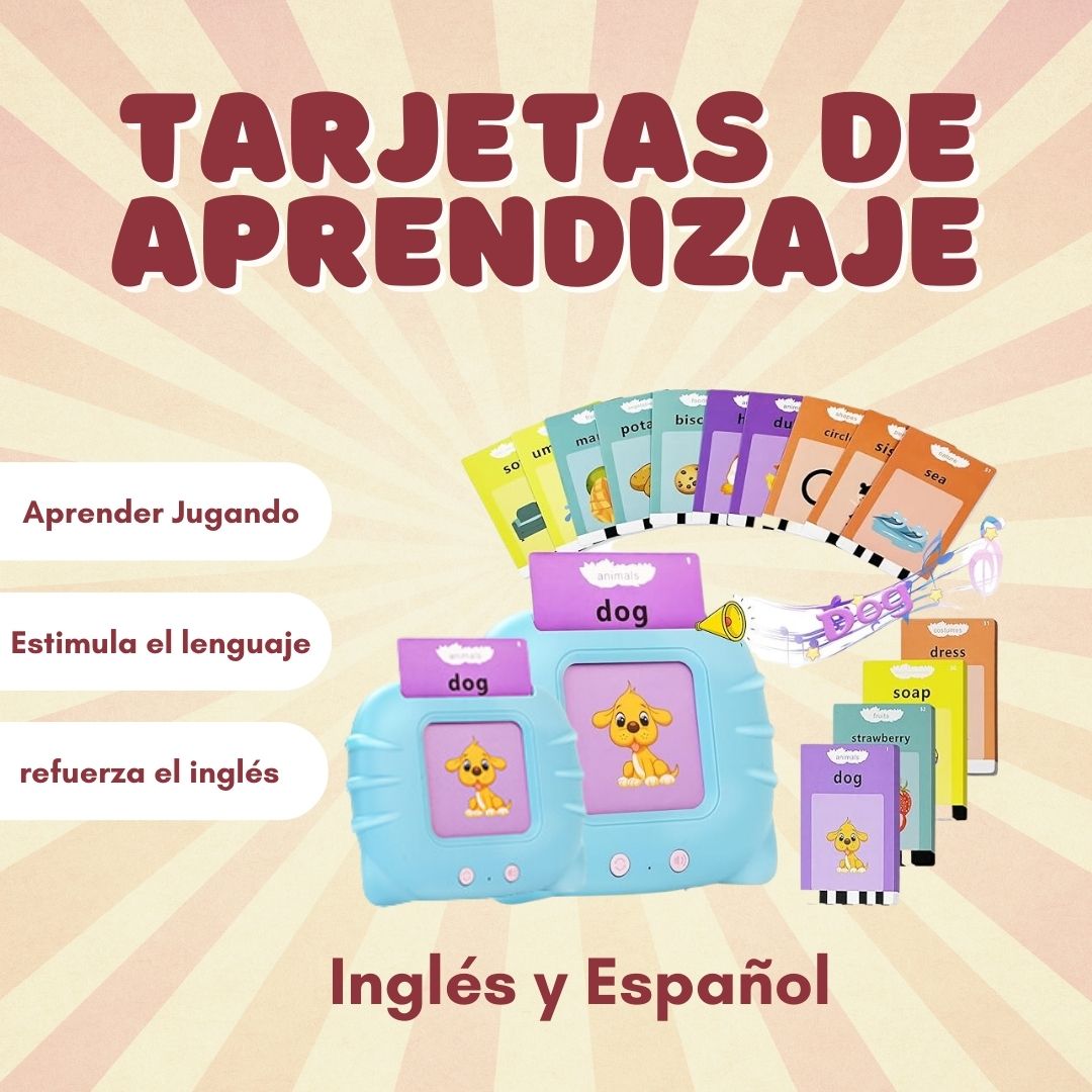 Tarjetas Parlantes de Aprendizaje Didáctico Inglés-Español