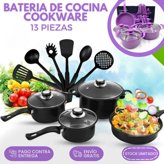 Bateria De Cocina Cookware Set De 13 Piezas