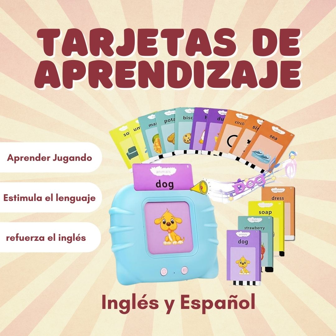 Tarjetas Parlantes de Aprendizaje Didáctico Inglés-Español