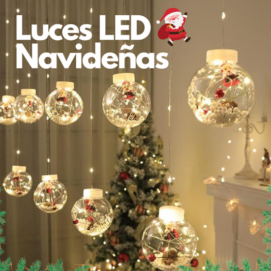 Guirnalda de Navidad por 10 Bombillos Led