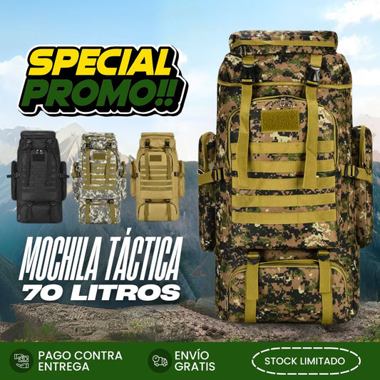 FORCE 70 | MOCHILA TACTICA CAPACIDAD 70 LITROS (PRECIO REMATE)