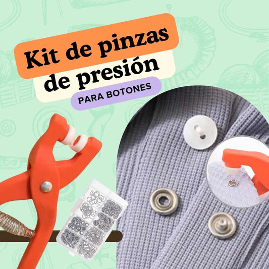 Kit de Pinzas de Presión de Metal para Remaches