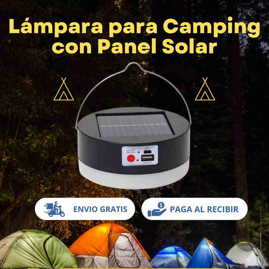 Lámpara para Camping con Panel Solar