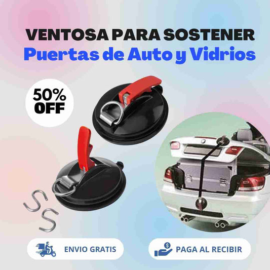 Ventosa para Sostener Puertas de Auto y Vidrios