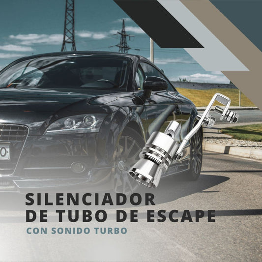 Silenciador de tubo de escape con sonido turbo