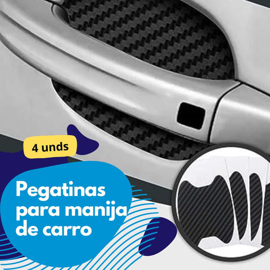 Pegatinas de fibra de Carbono para manijas de carro